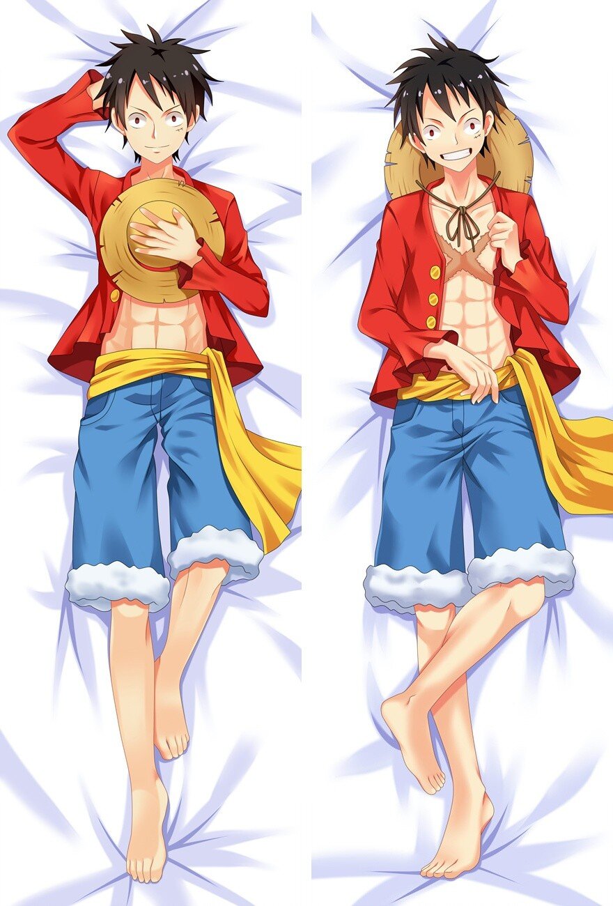 Аниме Дакимакура Монки Д.Луффи Ван-Пис (подушка обнимашка) 120*40 см -  Dakimakura